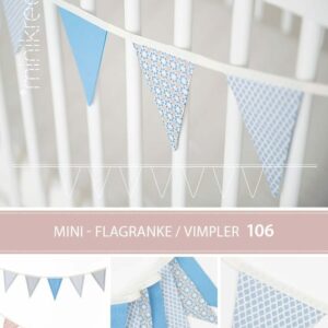 Minikrea mønster - vimpel-rekke