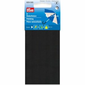 Prym Reparasjonsstoff Nylon selvklebende 6,5x14cm – Sort