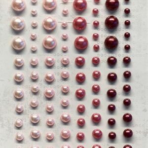 Halvperler - vintage rosa