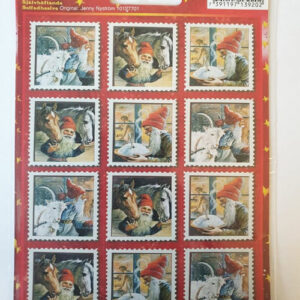 klistremerke jul frimerke