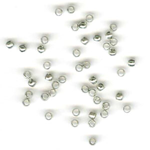 Wireklemme rund – 2,0mm 100stk – Sølvfarget