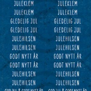 Klistremerker - Gledelig jul, blå