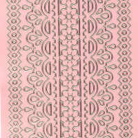 Klistremerke - bord rosa