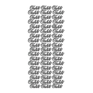 Klistremerker sølv - takk