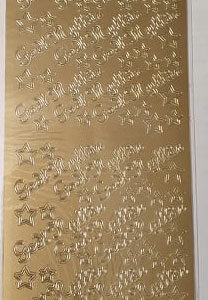 Klistremerker gull - godt nytt år