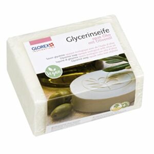 Glorex Økologisk Olivenolje såpemasse 500g, hvit