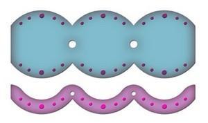 Spellbinder borderabilities - jumbo scalloped border petites