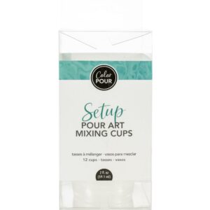 American Crafts Color Pour Mixing Cups 12/Pkg