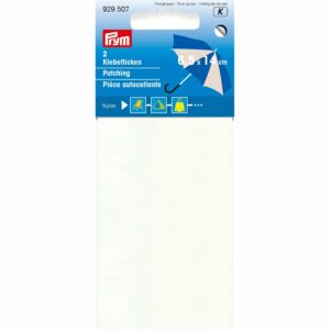 Prym Reparasjonsstoff Nylon selvklebende 6,5x14cm – Hvit