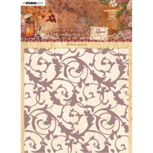 Studio Light Warm & Cozy Embossing Folder – Floral swirls