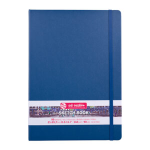 Art Creation Skissebok m/strikk 140g – Navy Blue – 21x30cm