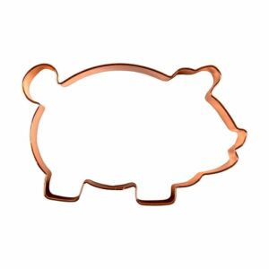 Utstikker Gris Kobber 10x6 cm