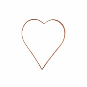 Utstikker Hjerte Kobber 10cm