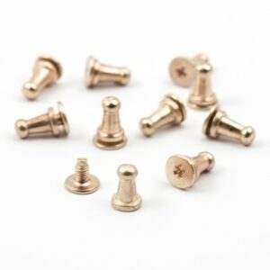 Metallknapp Gull 10stk