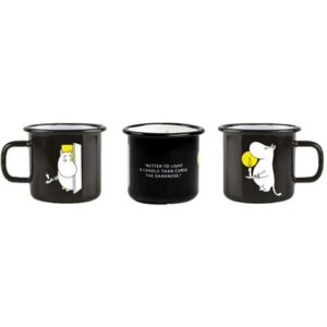 Mummikopp emalje med lys - Amnesty