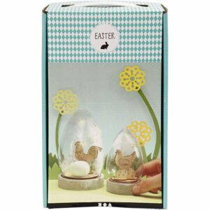 Klokker med innvendig pynt, påske