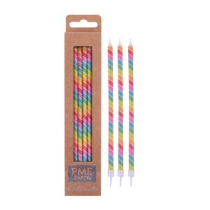 Kakelys Rainbow candles 6stk