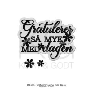 Dies m/skygge - Gratulerer så mye