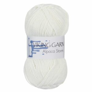Viking Garn Alpaca Storm - 500 hvit