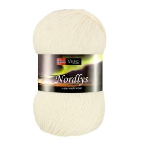 Viking Garn Nordlys - 900 hvit