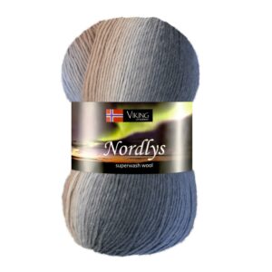 Viking Garn Nordlys - 967 multi blå/brun