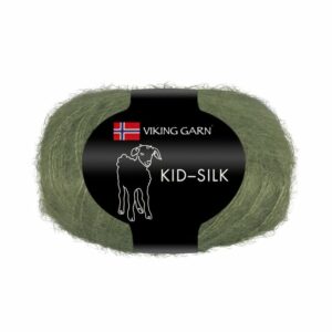 Viking Garn Kid/Silk - 334 mørk grønn