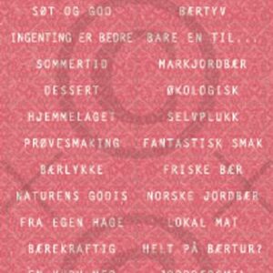 Klistremerker - jordbær