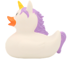 Badeand,  enhjørning hvit