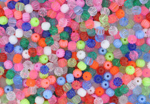 Plastperler 50g – Melon 8mm