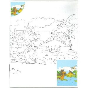 lerret med Dinosaurus 24x30cm