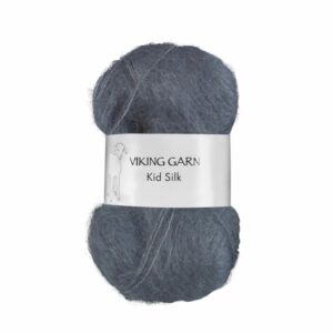 Viking Garn Kid/Silk - 323 mørk gråblå
