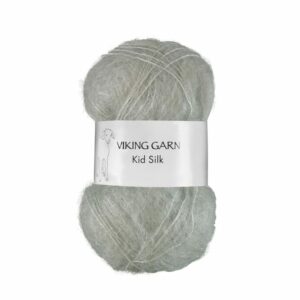 Viking Garn Kid/Silk - 384 støvet lys grønn