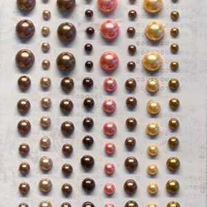 halvperler - jordfarger