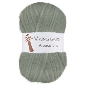 Viking Garn Alpaca Bris - 330 lys støvgrønn