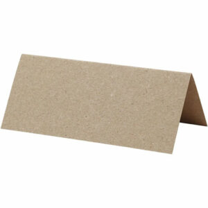 Bordkort 9x4cm, 20stk. natur