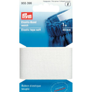 Prym Elastisk strikk – Soft – 40 mm. hvit 1 mtr.