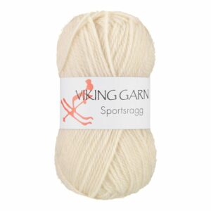 Viking Garn Sportsragg - 502 naturhvit