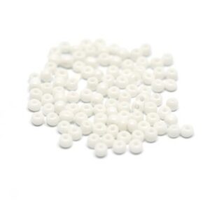 Glassperle 3mm Fargenr.41 1377 hvit