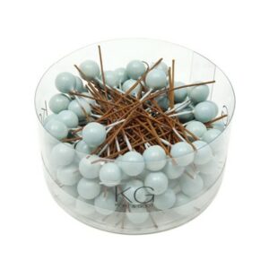 Pyntebær 8mm Matt Lysblå