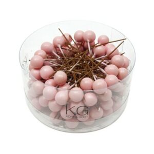 Pyntebær 8mm Matt Lysrosa