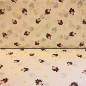 bomull poplin - santa white