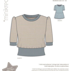 Minikrea papirmønster - Retro T-shirt str 30-50