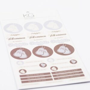 Stickers Baby Lysblå/brun