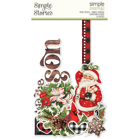 SimpleStories Pages Pieces Simple Vintage Christmas Lodge