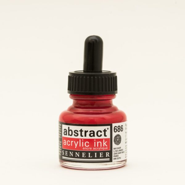 Sennelier Abstract ink 30ml - 686 primary red - Hobbyhjornet.no