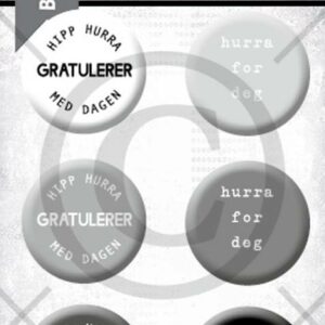 Buttons - Gratulerer 9