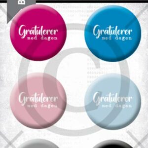 Buttons - Gratulerer 10