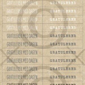 Klistremerker - Gratulerer med dagen, kraft