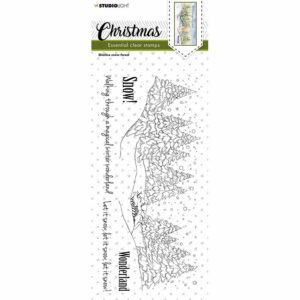 Studio Light Christmas Essentials Stamp – Snow forest 242