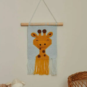 DMC Gift of Stitch - hekle kit, veggbilde giraff